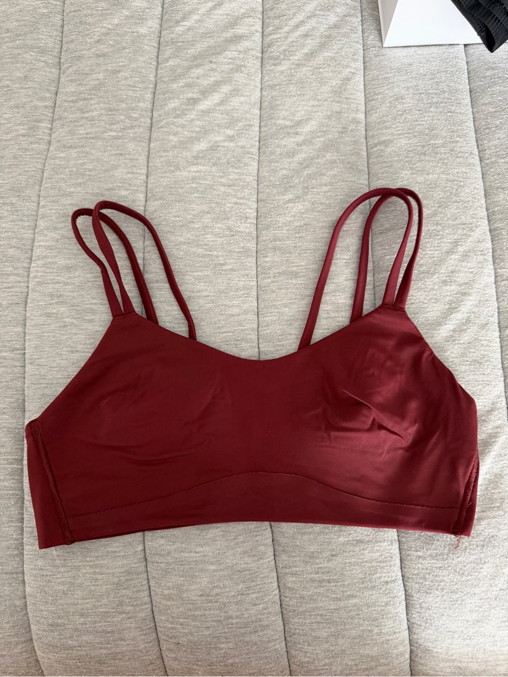 Lululemon - Women's Burgundy Strappy Sports Bra